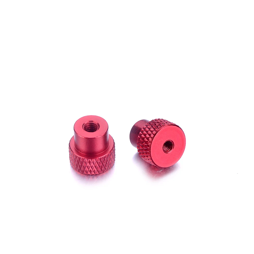 

New arrival 20/30pcs M3 M4 Knurled Thumb Nut for Locking Airflame Tripod Aluminium Alloy Nuts Red Color Metalworking Tools