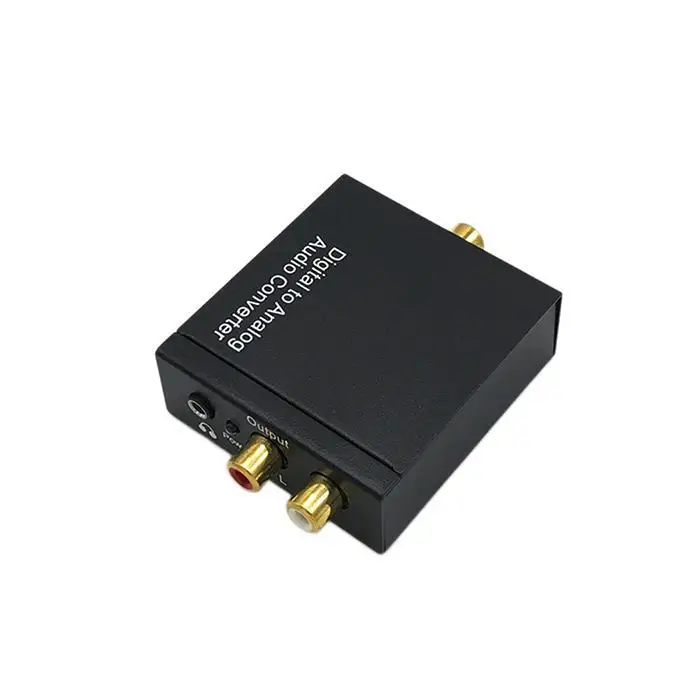 Прочный Цифровой оптический коаксиальный в аналоговый Toslink RCA аудио 96 кГц