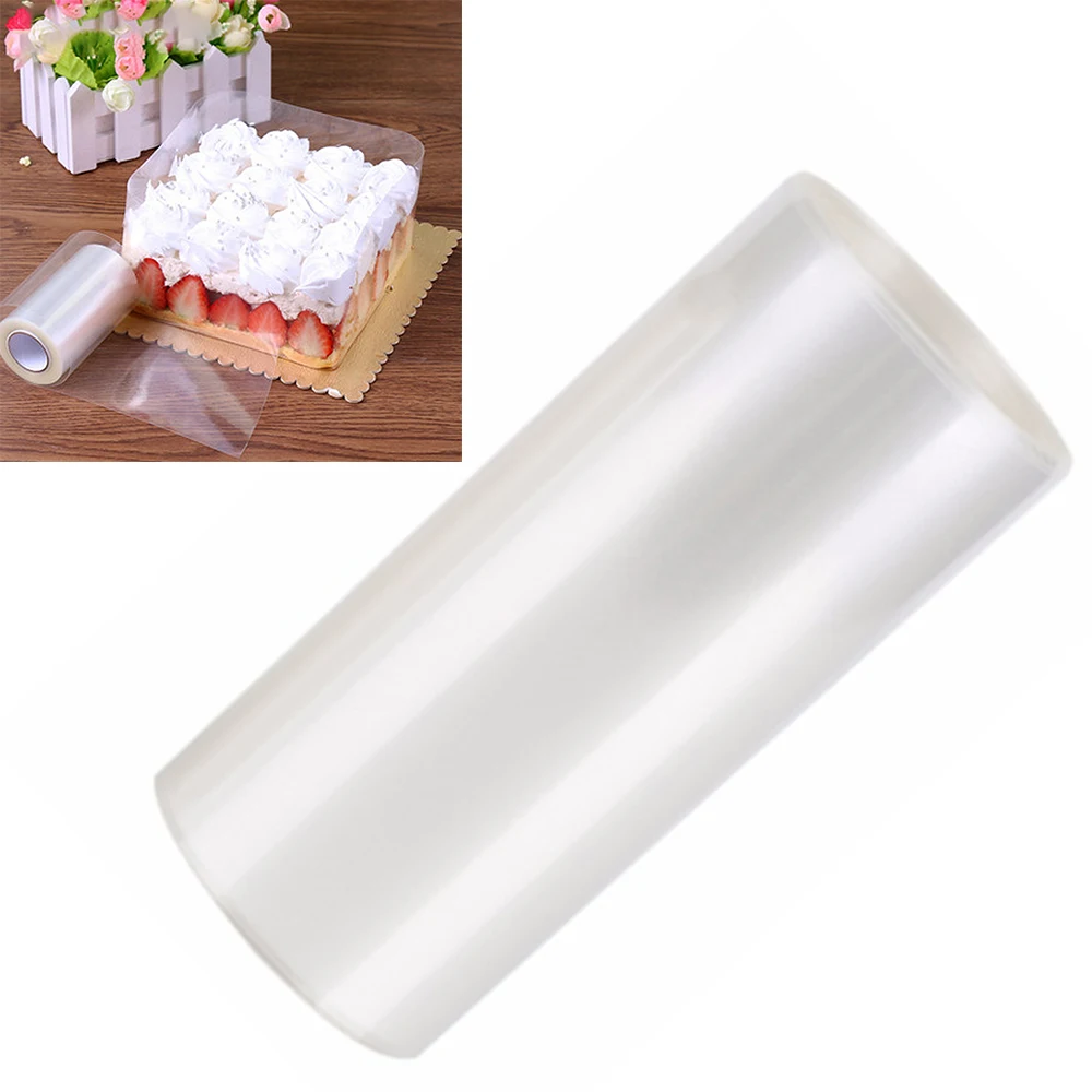 

ABEDOE 8/10cm Transparent Mousse Surrounding Edge Wrapping Tape Cake Dessert Collar Cake Decorating Tools Clear Acetate Roll
