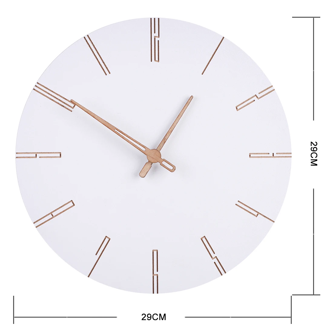 Модные чисто белые простые часы в скандинавском стиле бесшумные настенные часы для домашнего декора короткие настенные часы кварцевые современный дизайн бесшумные часы