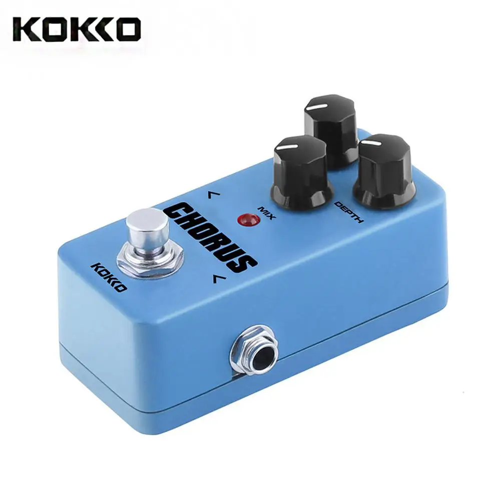 Электрогитара KOKKO мини педаль эффектов хор Overdrive бустер компрессор Vibrato высокое
