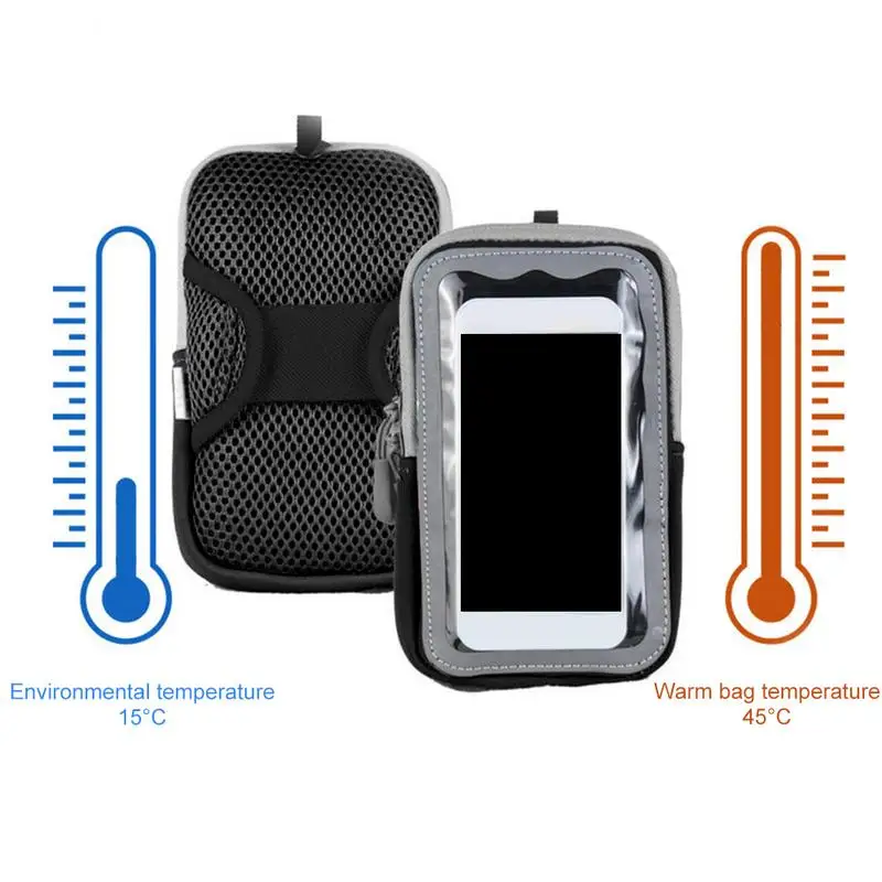 Electric Heat Mobile Phone Case USB Charging Antifreeze Cold-Proof Warm Case Phone Mount Outdoor Cycling Accessories Electric Heat Mobile Phone Case USB Charging Antifreeze Cold-Proof Warm Case Phone Mount Outdoor Cycling Accessories