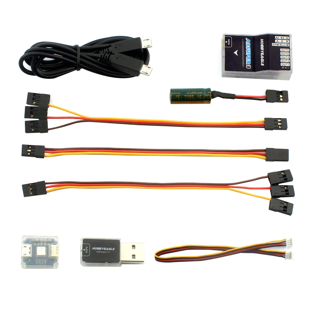 

F14115 /16 EAGLE A3 Super II V2 6-axle Gyro & RC Flight Controller Stabilizer Half / Full Set - Programe Card for RC Airplane