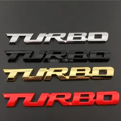 Новых автомобилей для укладки Turbo ускоренная загрузка повышения 3D металла Хром Цинк сплав 3D эмблемы Стикеры наклейка на авто аксессуар