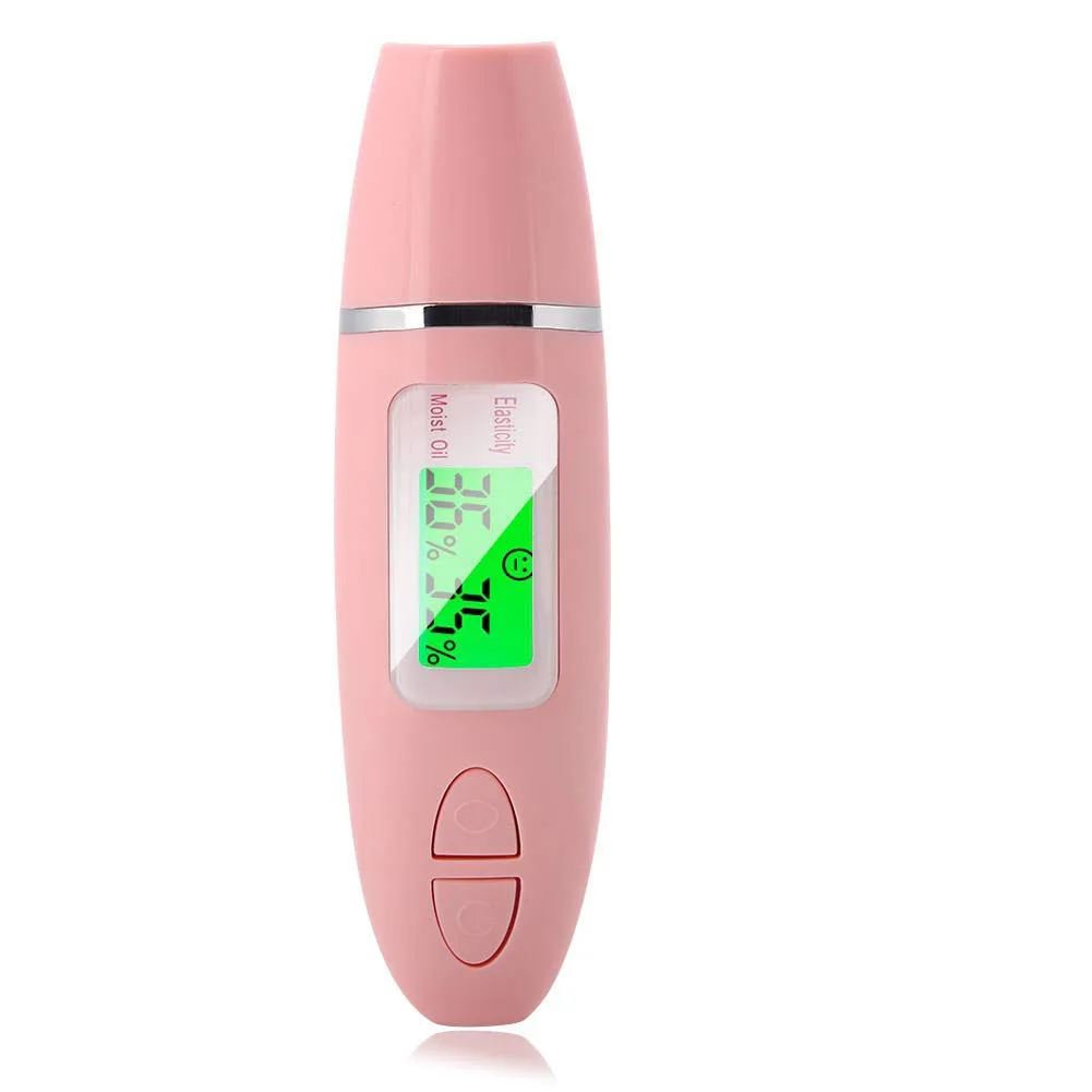 HTHL Digital Skin Moisture Detector Portable Facial Oil Content