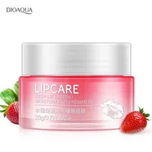 BIOAQUA клубника маска для сна увлажняющая макияж Отшелушивающий бальзам для губ увлажняющий крем питает естественную губу водопроводный уход за кожей