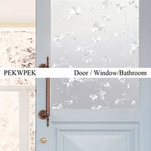 Утолщение пион статическая стеклянная пленка 40-90 см ширина прозрачный Скраб оконная пленка наклейка на стекло для ванной для Vinilo Cristal Ventana