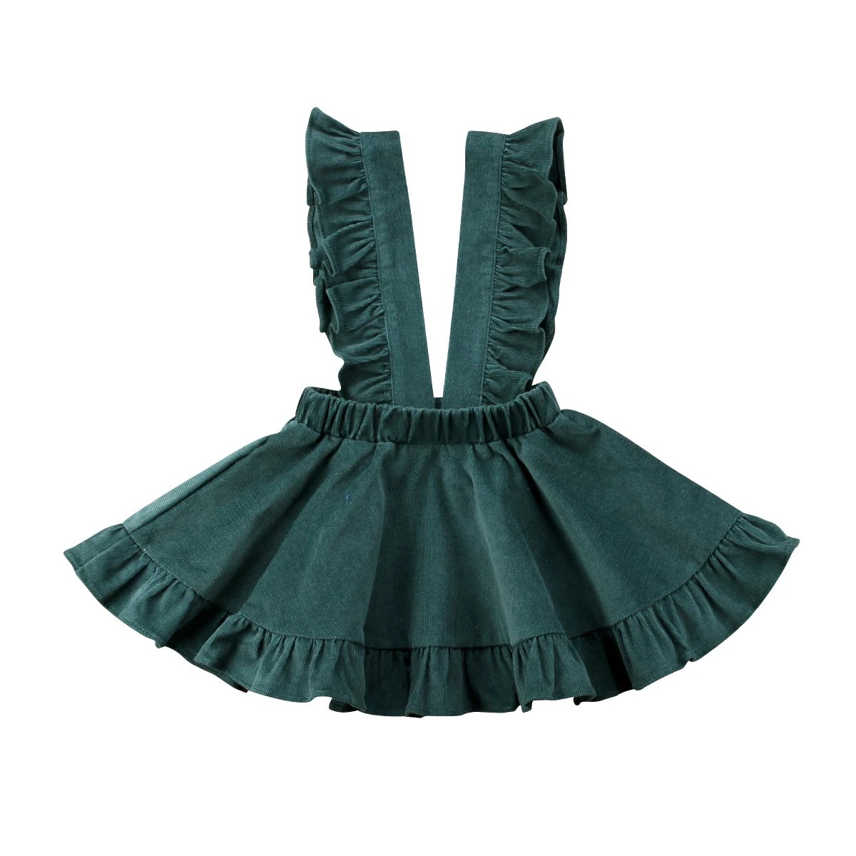 

Specialcal Baby Girls Floral Velvet Suspender Dresses Infant Toddler Ruffled Casual Strap Sundress Dress Outfit Clothes
