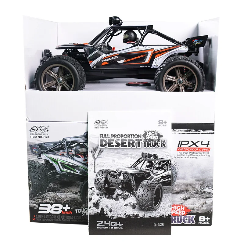 XINLEHONG TOYS 9120 1/12 2.4GHz 2WD Electric High Speed RC Cars Remote Control Toys With Controller RTR Desert Trucks SUV Car