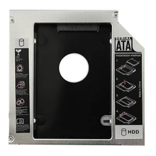 Горячая Распродажа Универсальный алюминиевый 12,7 мм SATA 2,0 2nd HDD Caddy 2," HDD корпус SSD корпус для ноутбука 12,7 мм ODD DVD-ROM Optibay