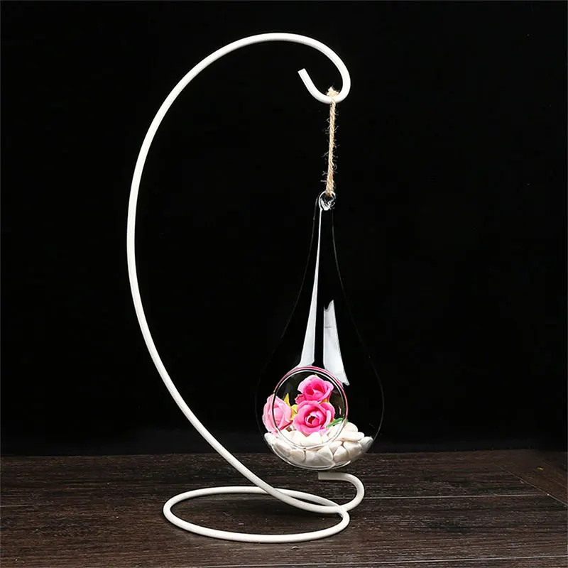 

Clear Decoration Vases Table Glass Hanging Vase Water Drop Shaped Plants Bottle Wall Glass Vase Terrarium Yard Garden Home Decor