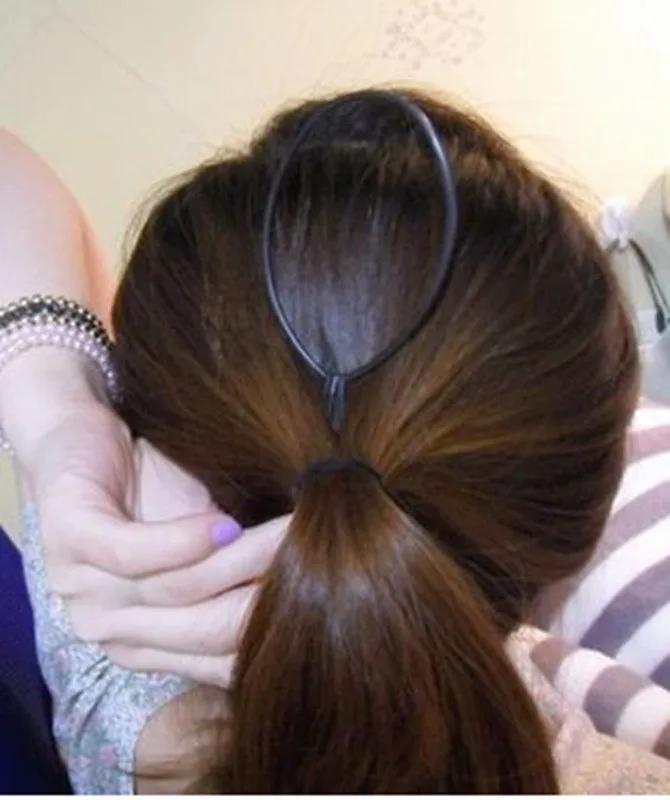 2pcs/set Hair Styling Braid Maker Pull Hair Needle Ponytail Hair Braider Creator Loop Tail Clip Home Use DIY Hairdressing Tools