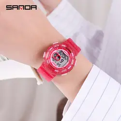 Сандалии новый студент спортивные электронные водонепроницаемые часы детская multi-function часы для мужчин и женщин светящиеся часы