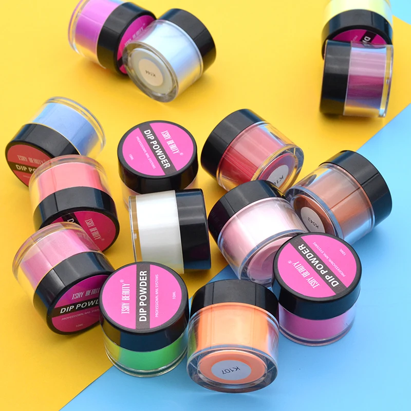 ISAYBEAUTY цветной окунутый порошок 10 г 210 цветов без лампы для лечения Ногтей Dip