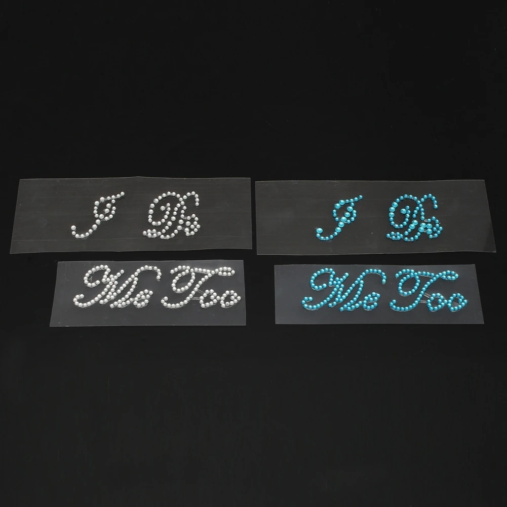 1 комплект I Do Me Too Crystal Rhinestone Свадебная наклейка для обуви на высоком каблуке с