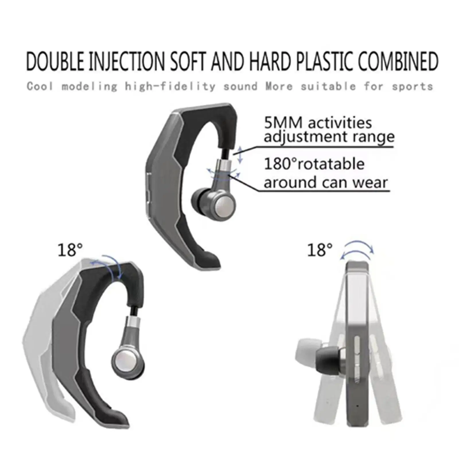 Wireless Earphones Bluetooth V4 0 Headphones Headsets Noise Cancelling for iPhone XS XR X SE 8Plus Samsung A9 A8 S9 S8 J7 J5