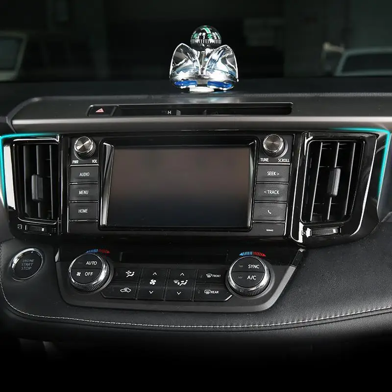 

Decorative Control System Navigation Interior Dashing Covers Car Styling Decoration Modification 14 15 16 17 FOR Toyota RAV4
