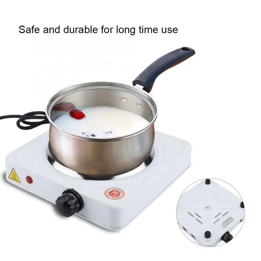 1000W Electric Stove Hot Plate Warmer Coffee Tea Milk Heater Cooktop Home Use US EU Plug 2