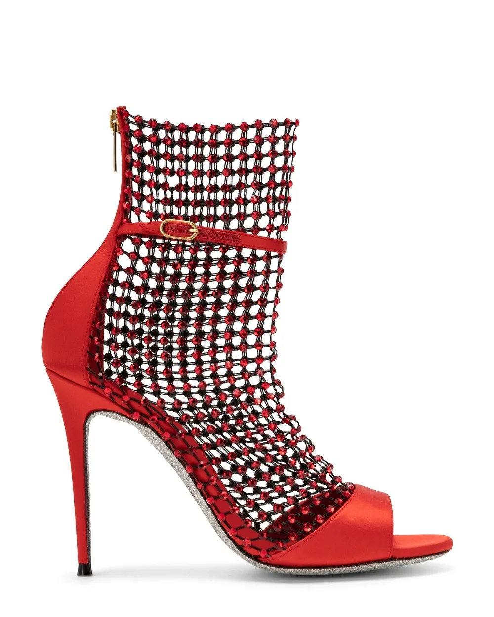 

2019 New Arrival Ribbon Women Ankle Boots Sexy High Heel Open Toe Cut Out Strappy Gladiator Heels Summer Booties