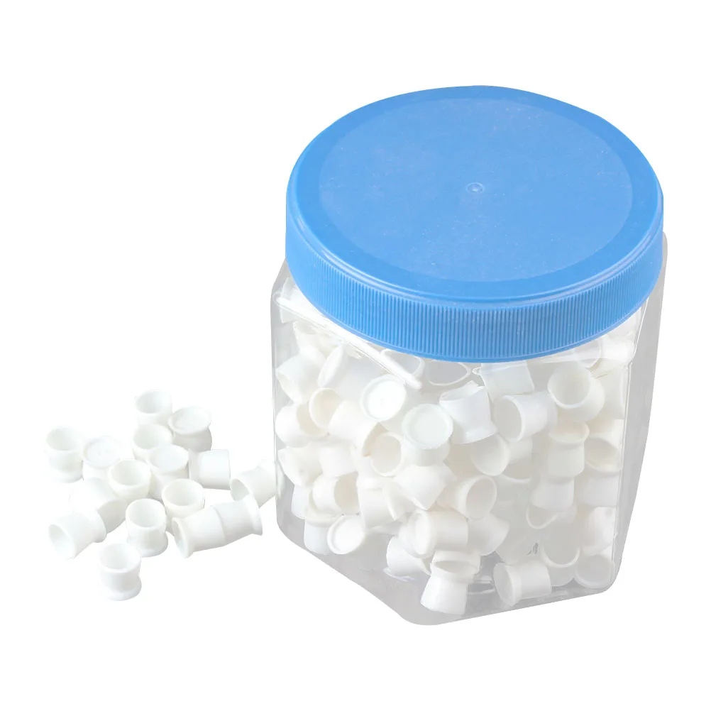 

300PC Disposable Color Silicone Color Medium Tattoo Ink Cups Caps Unique Design Silicone Material Tattooing Supplies