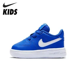 NIKE Kids FORCE 1 '18 (TD) Kids Comfortable Sports Running Shoes Breathable Sports Sneakers #905220-400 NIKE Kids FORCE 1 '18 (TD) Kids Comfortable Sports Running Shoes Breathable Sports Sneakers #905220-400