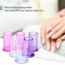 Кисти для ногтей держатель для хранения ногтей ручка для рисования кейс Органайзер контейнер для маникюра лоток для хранения для красоты ногтей