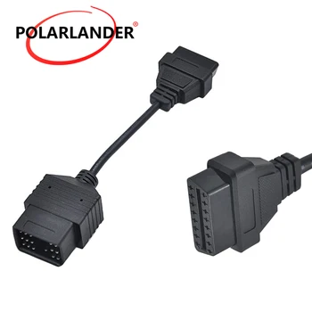 

Car Diagnostic Connector Cable Adapter Transfer Auto Scanner Code Connectors For TOYOTA 17Pin to 16Pin OBD1 to OBD2