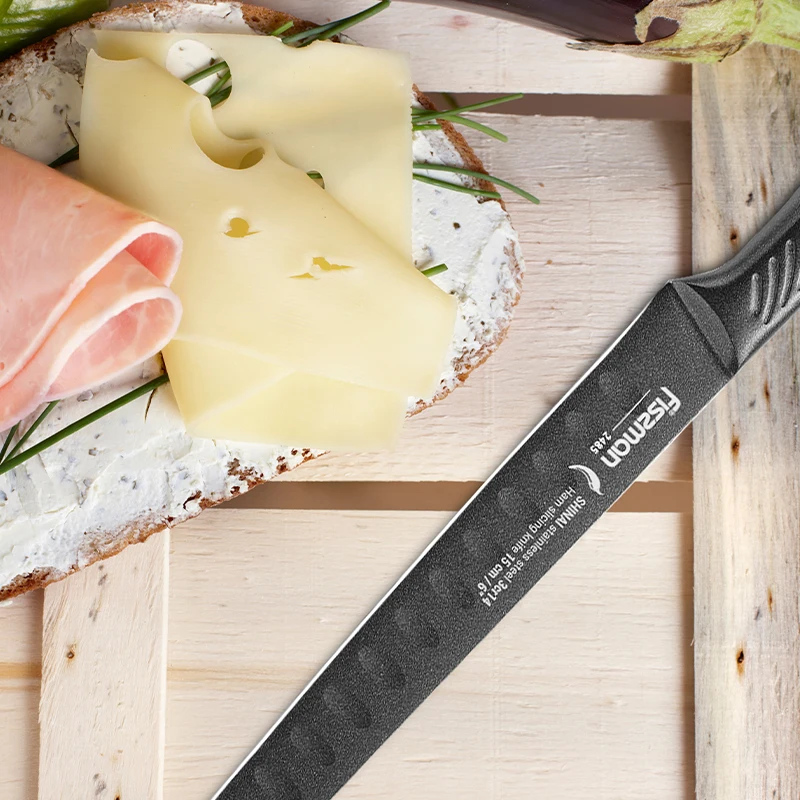 Серия Fissman SHINAI 6 дюймов слайсер для ветчины ножи из нержавеющей стали 3cr14 кухонный нож
