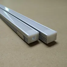 2500 мм X 16 мм X 12 мм светодиодный профиль с крышкой ПК и монтажными зажимами алюминиевый канал с торцевыми колпачками 2,5 м/шт. 40 шт./партия