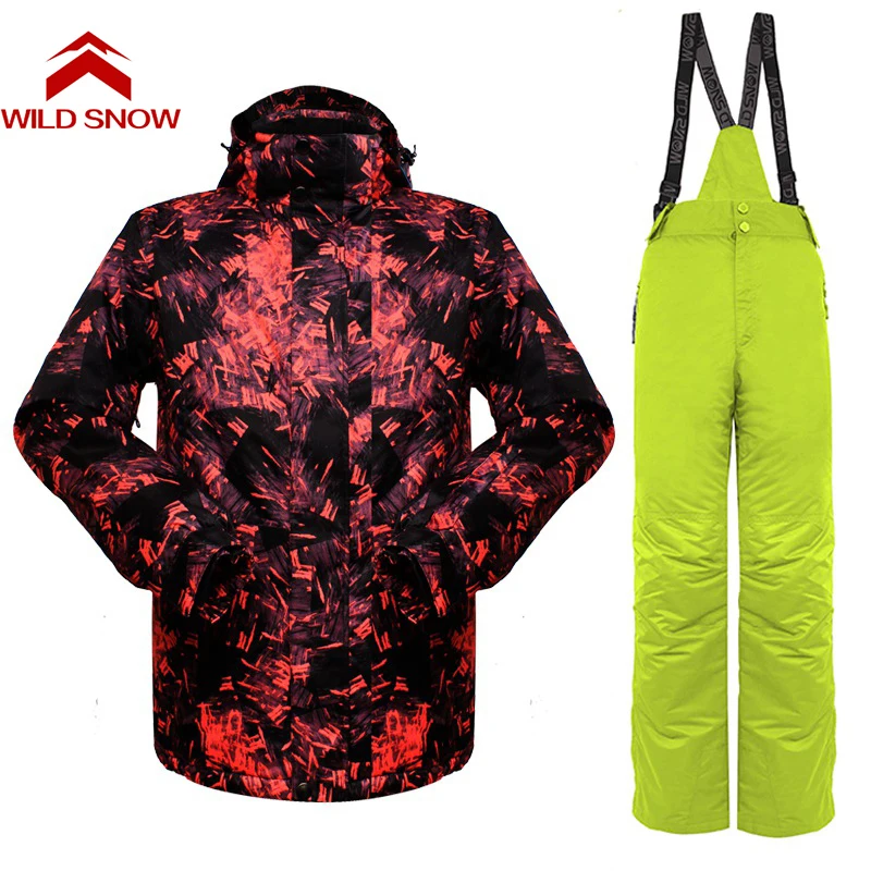 

new Winter Snowboard suit Men Snow Ski Jacket And Ski Pant Outdoor Thermal Waterproof Windproof Professional Mountain Skiing set