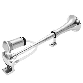 

Universal 17inch Single Trumpet Car Air Horn 12V Compressor 150DB Super Loud Air Hose Car Horn Speaker for Truck Boat Motorcyc
