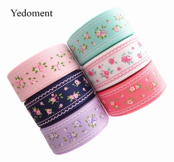 

9mm/25mm/38mm 10 yards spring flowers printed grosgrain ribbons DIY hairbows handmade materials YM18020906