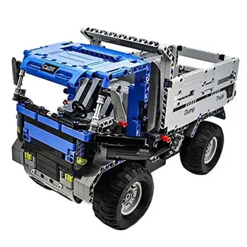 

RCtown 2in1 RC Remote Series Control Dump Truck Building Block toy Compatible with Puzzle Remote Assemble