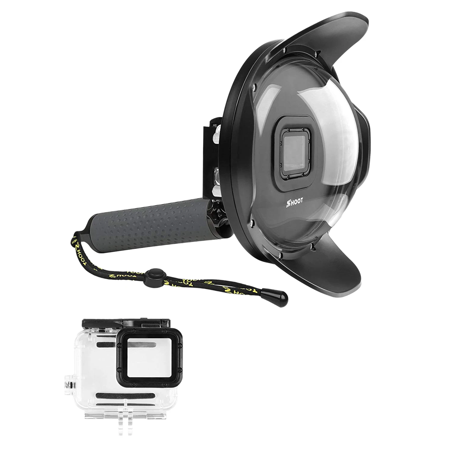 

SHOOT Underwater Dome Port for GoPro HERO6 HERO5 HERO2018(Dome Port+Waterproof Case+Handle)