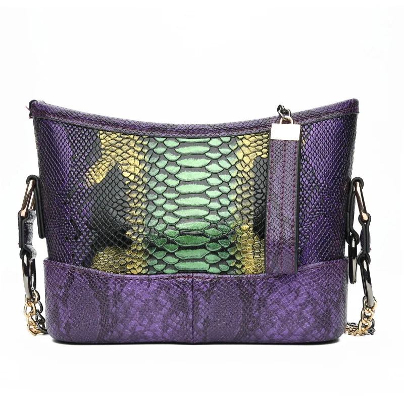 

Fashion Ladies Luxury Handbags Women Bags Designer Bag PU Leather Snake Chain Chain Shoulder Slung Small Square Bag Blue Handbag