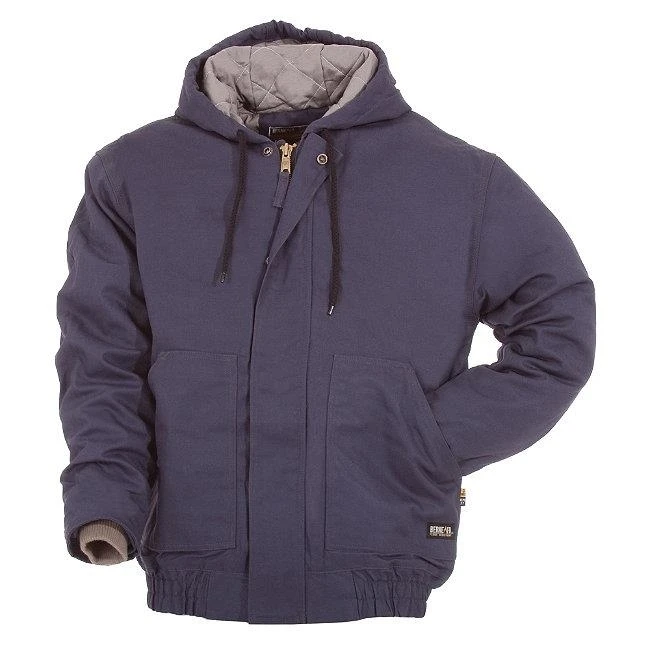 Berne Apparel FRHJ01NDR600 Fr Hooded Jacket Navy 4 Extra Largein