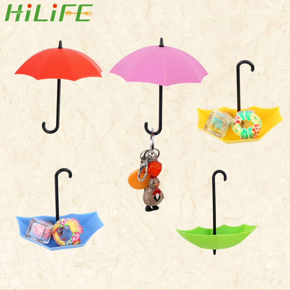 

HILIFE 3 Piece/Set Wall Hanging Hook Nail-free Key Storage Random Color Strong Viscose Wall Hanger Hook Home Decoration