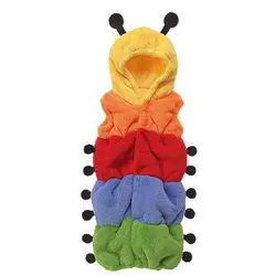 1 шт. симпатичная красочная Гусеница спальный мешок двухслойный мягкий флисовый детский спальный мешок для малышей
