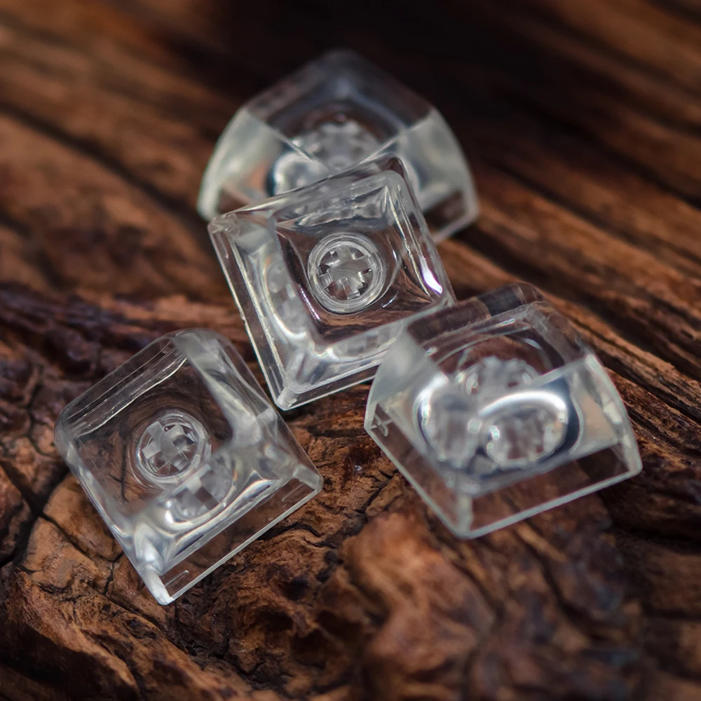 

New Arrival 1pc Customized Limpid Resin Key Cap Mechanical Keyboard Handmade Backlit Keycap with free key cap puller