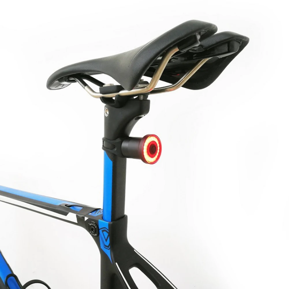Велосипедный задний фонарь умный светодиодный фонарь торможения авто/ручной переключатель 50 часов время работы безопасность визуальный Предупреждение фонарь
