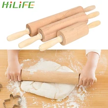 HILIFE печенье выпечка печенья инструмент 47 см/41 см/31 см клецки тесто для пиццы скалка для выпечки деревянная Скалка с подшипником ручка