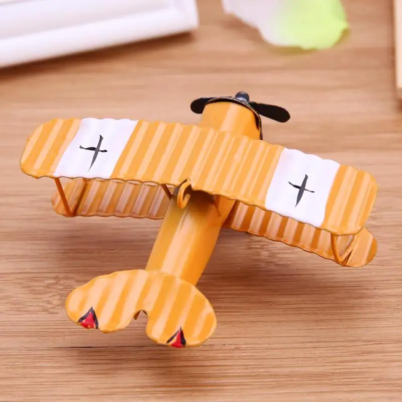 Винтажная металлическая модель самолета планер биплан Aeromodelo игрушечные модели