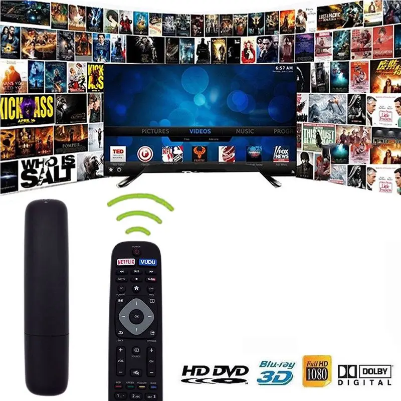 Сменный пульт дистанционного управления для Philips Nh500Up 4K Uhd Smart Tv Black|Пульты ДУ| |