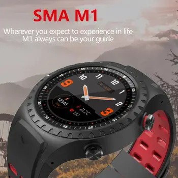

SMA-M1 GPS Sports Watch Bluetooth Call Multi-Sports Mode Compass Altitude Outdoor Sports Smart Watch Clock For Android iOS