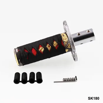 

15CM Short Japanese Katana Gear Shift Knob Car Refitting Samurai Sword Car Accessory pomo palanca cambio for peugeot vw golf