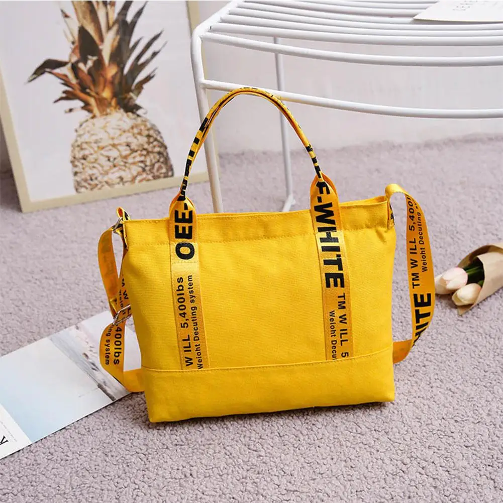  Women Portable Canvas Single Shoulder Bag Fashionable Travel Crossbody Bags Casual Simple Messenger - 32966464020