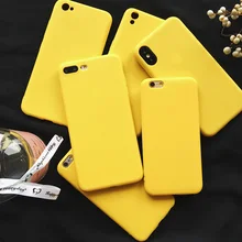Lovebay лимонно-желтый цвет модный чехол для телефона s для iphone XS Max XR X 5 5S SE 6 6S 7 8 Plus мягкая задняя крышка для iphone 7 Чехол