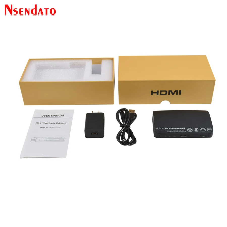 1 в выход 4K HDR UHD HDMI аудио экстрактор коммутатор 4k 60HZ адаптер с ARC EDID для PS4 DVD
