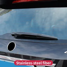 3PCS/set Car Styling Chrome ABS Rear Window Rain Wiper Cover Sticker For GLK  GLE ML  Exterior Decoration