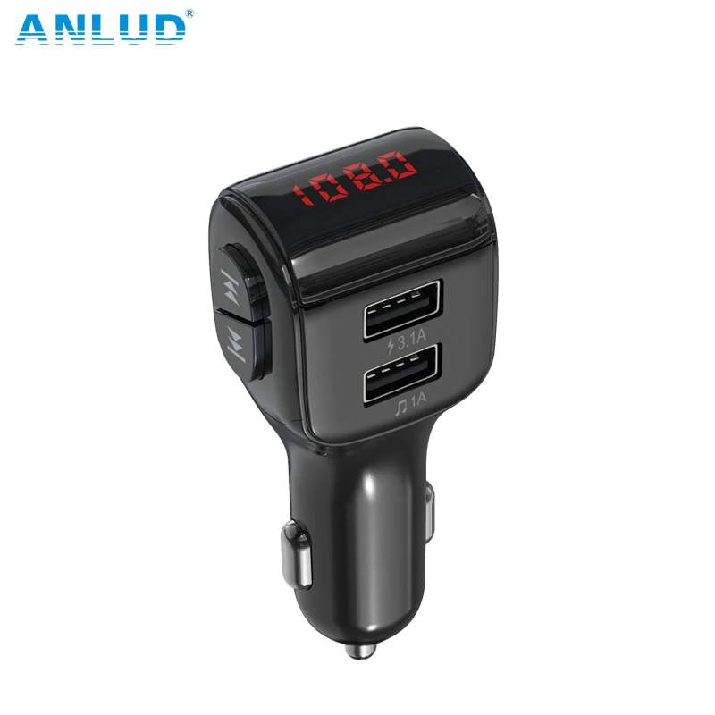 ANLUD Bluetooth 5 0 FM передатчик Комплект беспроводной связи для автомобиля MP3 плеер